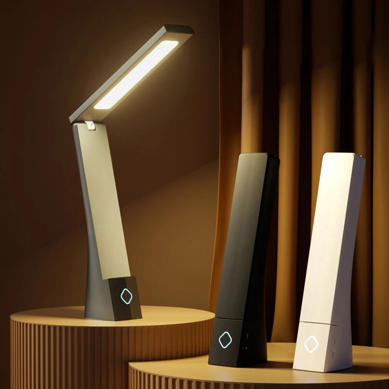 Led Desk Lamp Charging and Plugging Foldable Table Lights Eye Protection Learning Desk Lamp Bedroom Bedside Desk Lightingfixture